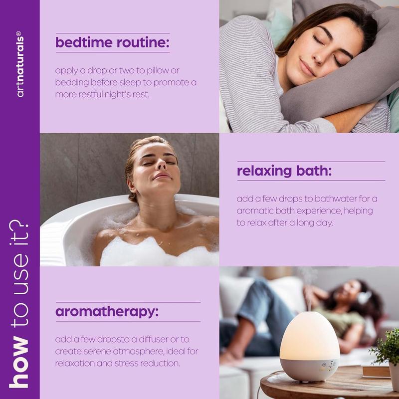 Artnaturals 100% Pure Lavender Essential Oil - (4 Fl Oz / 120Ml) - Premium Undiluted Therapeutic Grade Natural from Bulgaria - Aromatherapy for Diffuser, Skin and Hair Growth