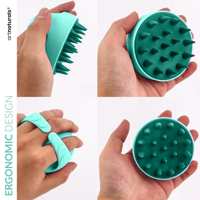 Artnaturals Organic Rosemary Castor Oil Hair Growth Kit with Comfort Scalp Brush